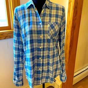 Vintage Pink Brand Plaid Button Down